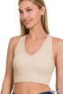 SEAMLESS RIBBED CROP